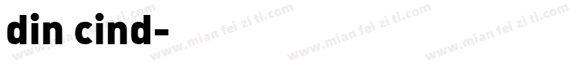 din cind字体转换